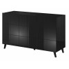 Černá komoda Reja 2D