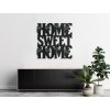 Dřevěná samolepka na zeď Home Sweet Home