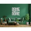 Dřevěná samolepka na zeď Home Sweet Home