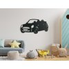 Dřevěná samolepka do dětského pokoje Kabriolet