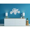 Dřevěná samolepka na zeď Čtyřkolka