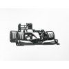Designová samolepka Formule (Barva obrazu Šedá, Rozměr obrazu 14,5 x 31,5 cm)