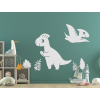 Sestava dětských samolepek Dinosauři (6 ks) (Barva obrazu Šedá)