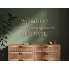 Citát o lásce Milovat tě je ideální způsob, jak strávit celý život (Barva obrazu Antracit, Rozměr obrazu 42 x 86 cm)
