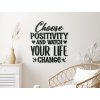 Dřevěný nápis na zeď Choose positivity