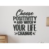 Dřevěný nápis na zeď Choose positivity