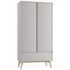 Šedá skříň Swing - 2dveřová