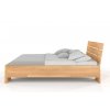 Masivní postel Sandemo High buk - palisandr