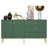 Široká komoda Flora 03 - zelená