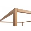 Masivní postel s nebesy Canopy buk - přírodní