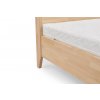 Masivní postel s nebesy Canopy buk - palisandr