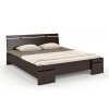 Dřevěná postel z borovice Sparta Maxi - palisandr