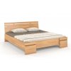 Dřevěná postel Sparta Maxi buk - přírodní