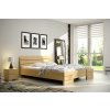 Postel z masivu borovice Sandemo High s úložným prostorem - přírodní