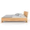 Postel z masivu buku Sandemo High s úložným prostorem - ořech