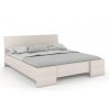 Borovicová postel Hessler High s úložným prostorem - bílá