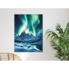 Obraz Svetlo polárnej žiary (Velikost obrazu A1, Barva rámu Bez rámu, Povrchová úprava 3D)