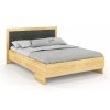 Dřevěná postel s čalouněným čelem Kalmar High borovice - přírodní