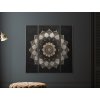 Trojdielna mandala Energia stredu (Rozměr obrazu 120 x 120 cm, Povrchová úprava 3D)