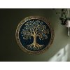 Okrúhly Strom života Spomienka (Rozměr obrazu 89 x 89 cm, Povrchová úprava 3D)