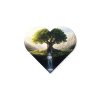 Srdcový Strom života Prameň (Rozměr obrazu 81 x 90 cm, Povrchová úprava 3D)