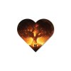 Srdcový Strom života Zapálenosť (Rozměr obrazu 80 x 89 cm, Povrchová úprava 3D)