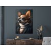 Obraz Corgi s rešpektom (Velikost obrazu A1, Barva rámu Bez rámu, Povrchová úprava 3D)