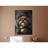 Obraz Pán Shih Tzu v klobúku (Velikost obrazu A1, Barva rámu Bez rámu, Povrchová úprava 3D)