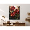 Obraz Mozaika vášnivých ruží (Velikost obrazu A1, Barva rámu Bez rámu, Povrchová úprava 3D)