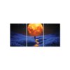Trojdielny obraz Pod mesačným nebom (Velikost obrazu A1, Barva rámu Bez rámu, Povrchová úprava 3D)