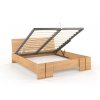 Postel s úložným prostorem Vestre Maxi z buku - přírodní