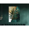 Obraz Zlatý dotyk palmy (Velikost obrazu A1, Barva rámu Bez rámu, Povrchová úprava 3D)