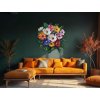 Dekorácia Kytica farebných kvetov (Rozměr obrazu 89 x 88 cm, Povrchová úprava 3D)