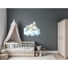 Detská dekorácia Malý vlk na oblaku (Rozměr obrazu 81,5 x 90 cm, Povrchová úprava 3D)
