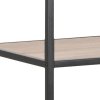 60949 3 vysoky kovovy regal seaford dub sonoma cierna
