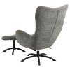 61579 2 relaxacne kreslo s podnozkou talgarth siva cierna