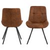 61831 1 jedalenska stolicka waylor 2 ks hneda cierna