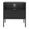 Nočný stolík Aspen 04 - čierna (Barva podstavy Černá)