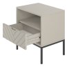 Nočný stolík Aspen 04 - béžová (Barva podstavy Černá)