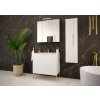 Skrinka pod umývadlo Aspen 08 - biela (Barva podstavy Černá, Koupelny - Typ sestavy bez desky)