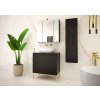 Skrinka pod umývadlo Aspen 08 - čierna (Barva podstavy Černá, Koupelny - Typ sestavy bez desky)