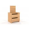 Noční stolek z masivu Bergman II buk - přírodní