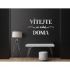 Nápis Vítejte u nás doma (Barva obrazu Antracit, Rozměr obrazu 68 x 121 cm)