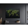 Dekoračná mapa sveta v machovom dizajne (Velikost obrazu A1, Barva rámu Bez rámu, Povrchová úprava 3D)
