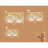 Historická mapa Orbis Terrae Compendiosa Descriptio (Povrchová úprava Matná, Rozměr obrazu 25 x 45 cm)