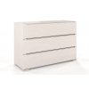 Komoda z masivu Sparta 3 buk - bílá