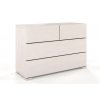 Dřevěná komoda buk Hessler 4 - bílá