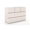 Komoda z masivu Hessler 5 buk - bílá