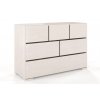 Komoda z masivu Sandemo 6 buk - bílá