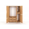 Šatní skříň z masivu Bergman 3D5S buk - přírodní